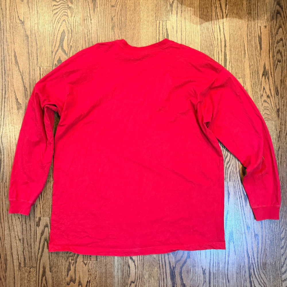 Vintage Jansport Nebraska Huskers Long Sleeve T Graphic XXL Red Heavyweight - Picture 4 of 7